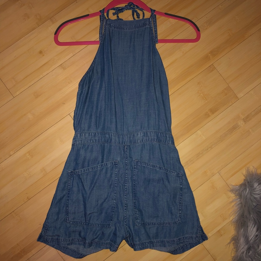 Denim romper